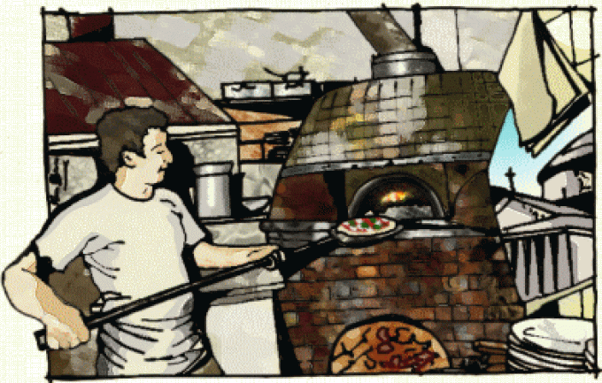In Neapel wird die Pizza nur im Holzofen gebacken (© Francesca Buommino - Portanapoli)