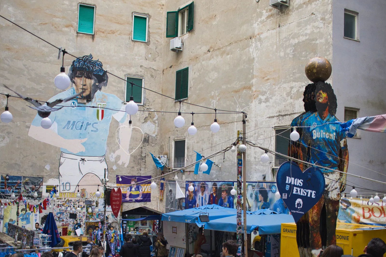 Das berühmte Maradona-Murales in den Quartieri Spagnoli