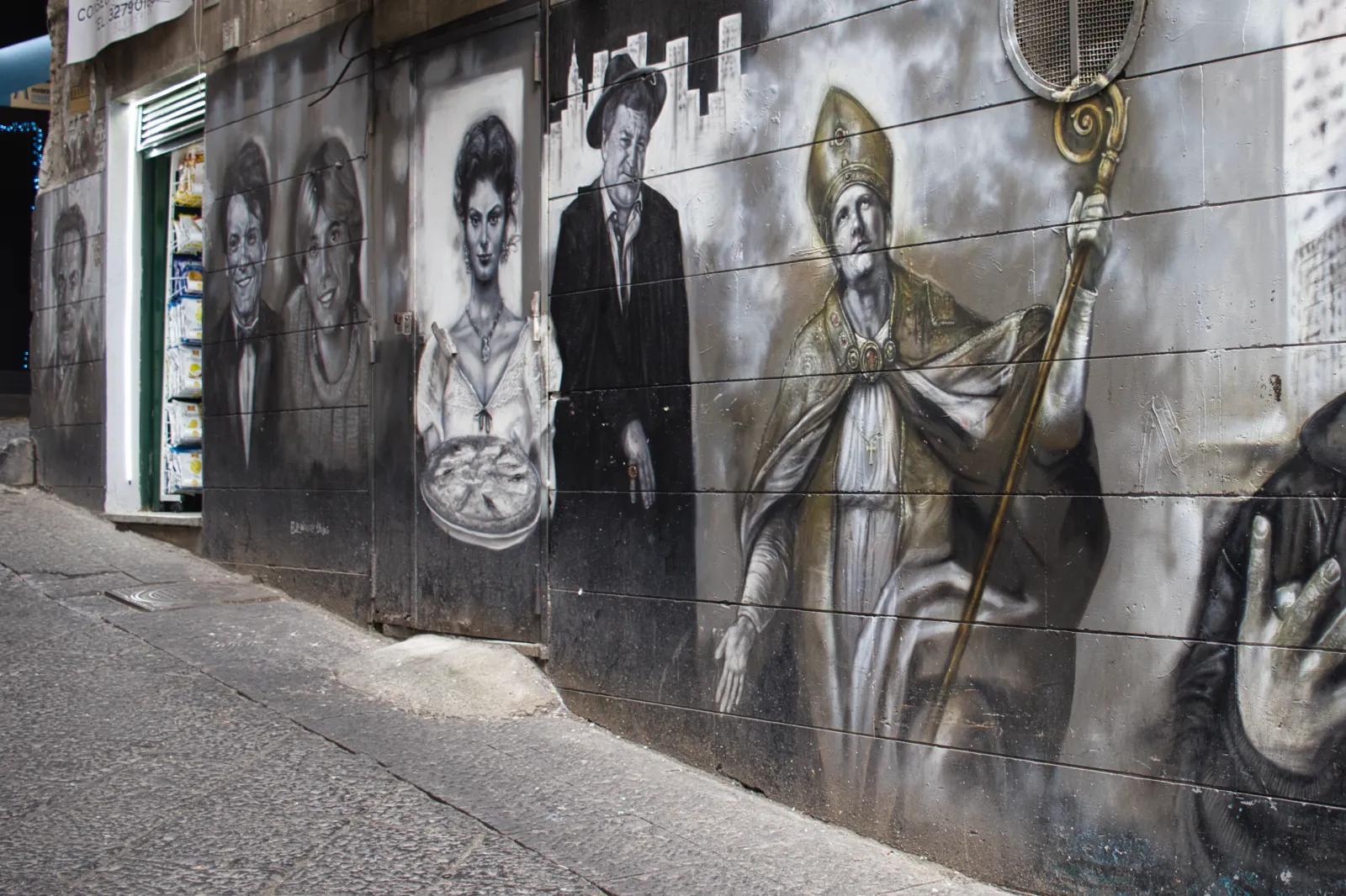 Murales im Spanischen Viertel von Neapel