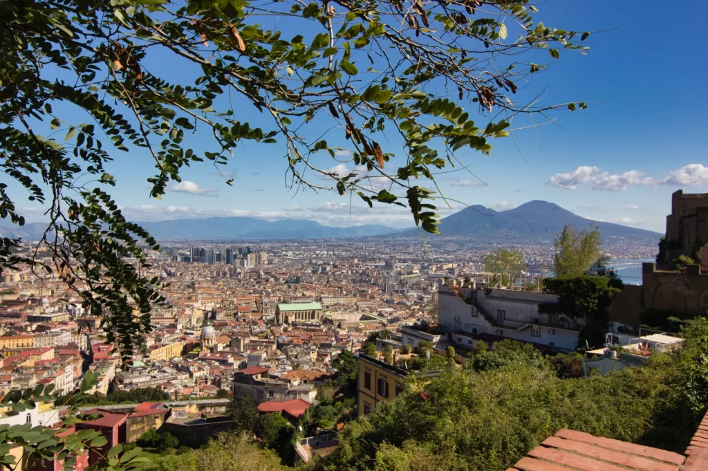 Panorama mit Vesuv von der Pedamentina di San Martino